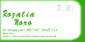rozalia moro business card