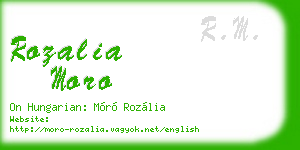 rozalia moro business card